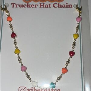 Colorful heart Trucker Hat Chain
